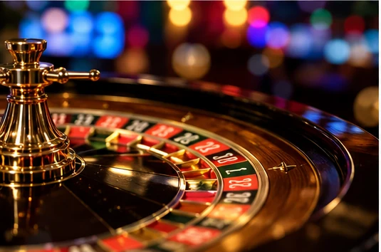 Рулетка в интерьере казино как пример casino-style gambling mechanics
