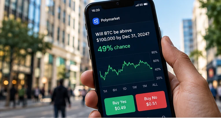Prediction market на смартфоне в городской среде
