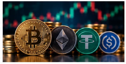 Криптовалютные платежи Bitcoin и stablecoin