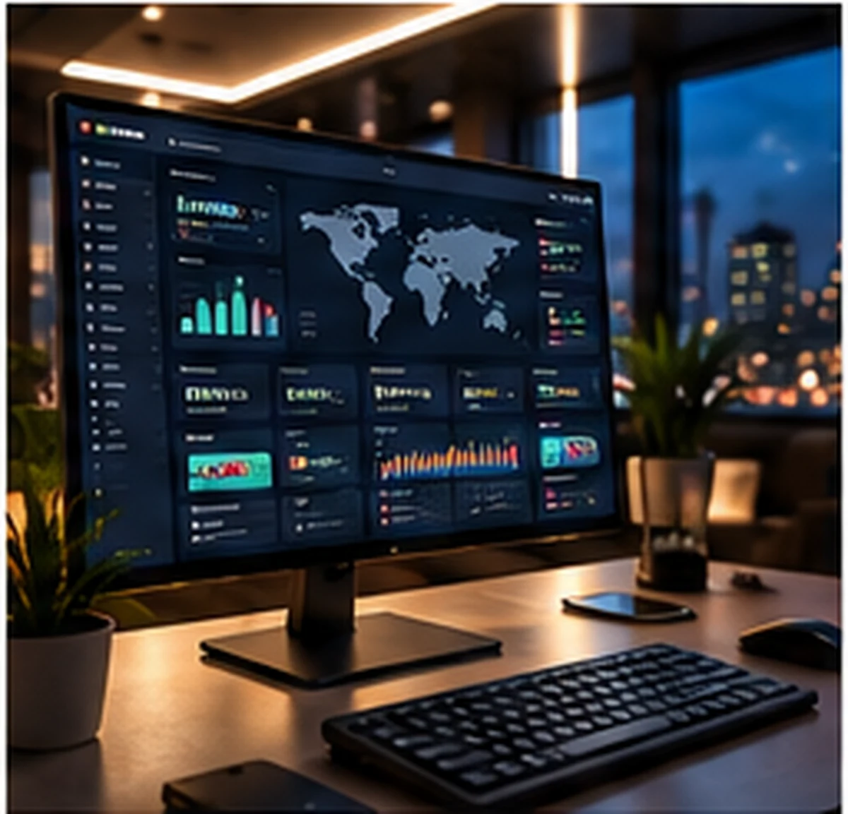 Рабочее место с аналитической панелью iGaming-платформы